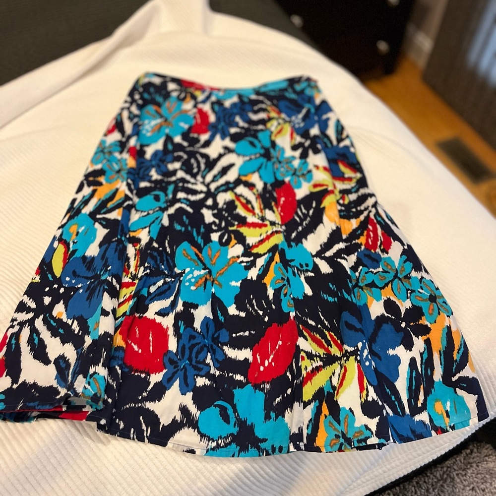 Colorful chicos skirt with back zip